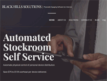 Tablet Screenshot of blackhillssolutions.com